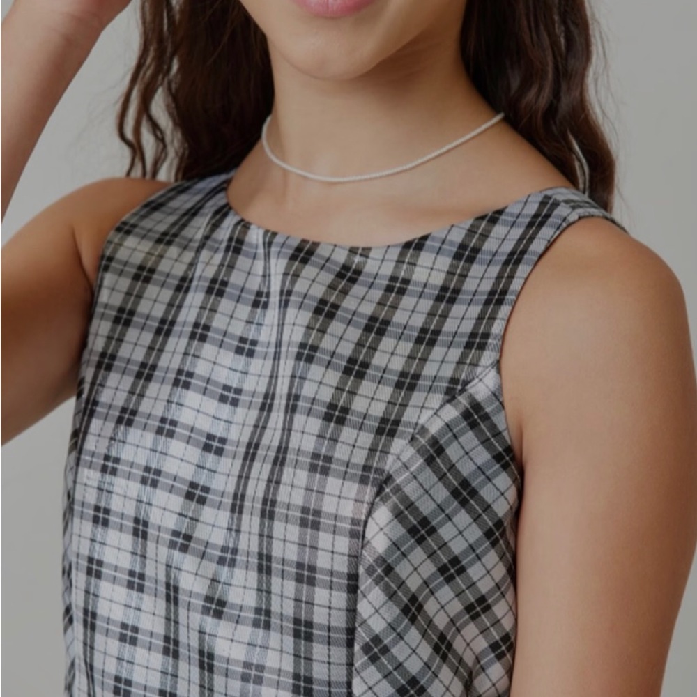 franki Plaid Fit and Flare
Dress for Girls